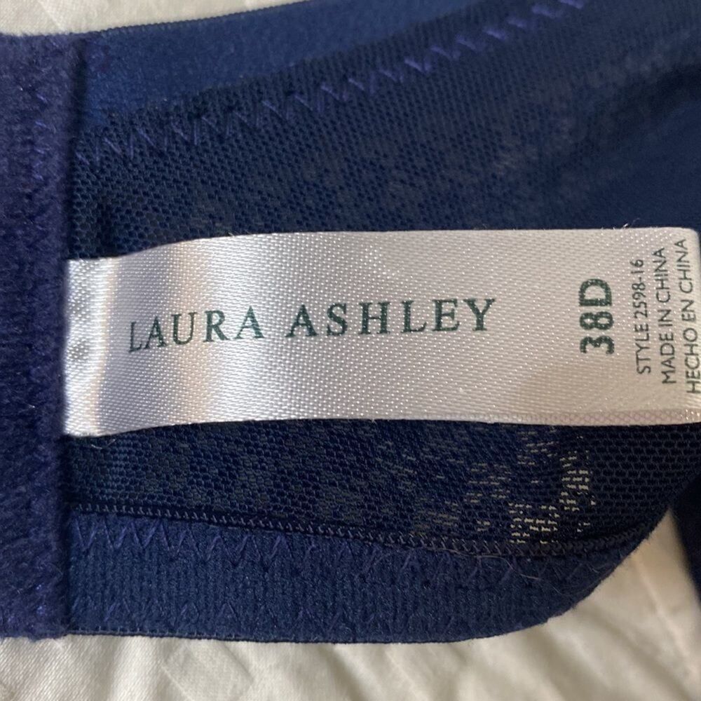 Laura Ashley Bra 38D Navy